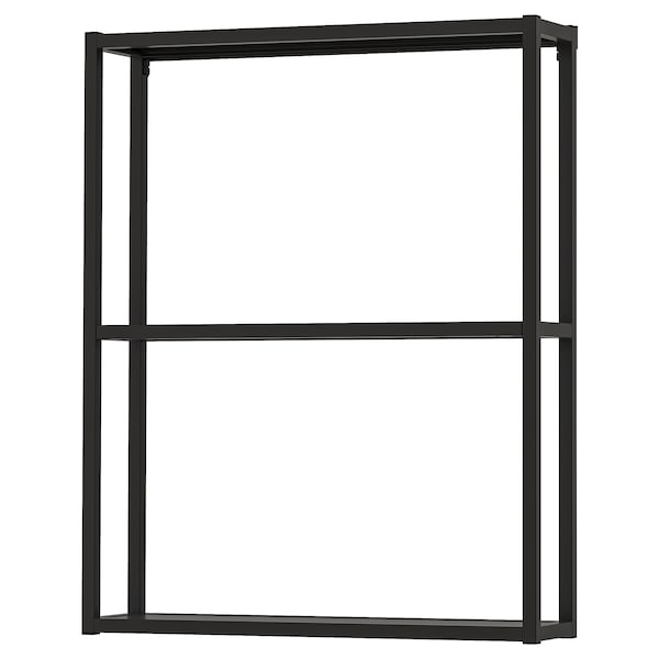 IKEA ENHET wall fr w shelves, 24x6x30 in Anthracite, Ikea Ireland | 7321DAWPO