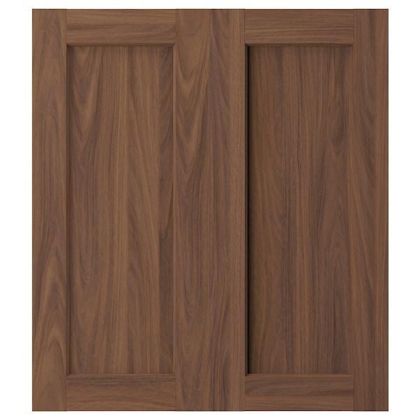 IKEA ENKÖPING 2-p door/corner base cabinet set, 13x30 in Brown Walnut Effect, Ikea Ireland | 7408PGZVT