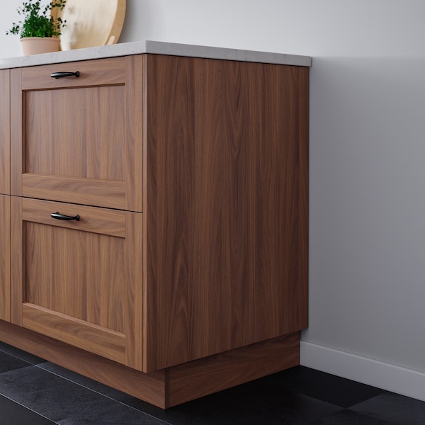 IKEA ENKÖPING cover panel, 15x31 1/8 in Brown Walnut Effect, Ikea Ireland | 0126UJHZI