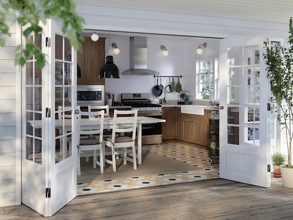 IKEA ENKÖPING door, 24x60 in Brown Walnut Effect, Ikea Ireland | 8431CYWOL
