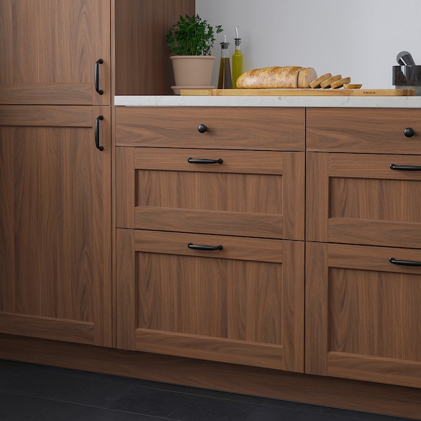 IKEA ENKÖPING drawer front, 30x15 in Brown Walnut Effect, Ikea Ireland | 6804IYHWN