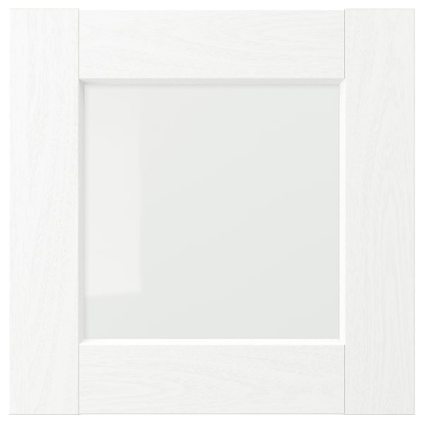 IKEA ENKÖPING glass door, 15x15 in White Wood Effect, Ikea Ireland | 6840FQZWT