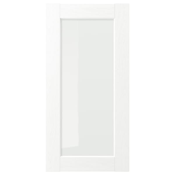 IKEA ENKÖPING glass door, 15x30 in White Wood Effect, Ikea Ireland | 2374SHAXL