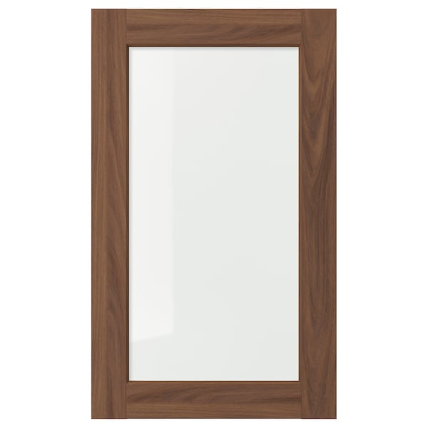 IKEA ENKÖPING glass door, 18x30 in Brown Walnut Effect, Ikea Ireland | 8249CYIXL