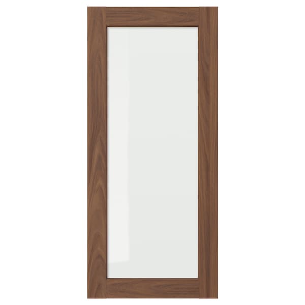 IKEA ENKÖPING glass door, 18x40 in Brown Walnut Effect, Ikea Ireland | 0147GSJWP