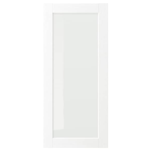 IKEA ENKÖPING glass door, 18x40 in White Wood Effect, Ikea Ireland | 9034FRCTW