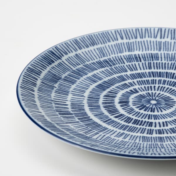 IKEA ENTUSIASM side plate, 7 in, 4 pack Patterned / Blue, Ikea Ireland | 6435VOFAI