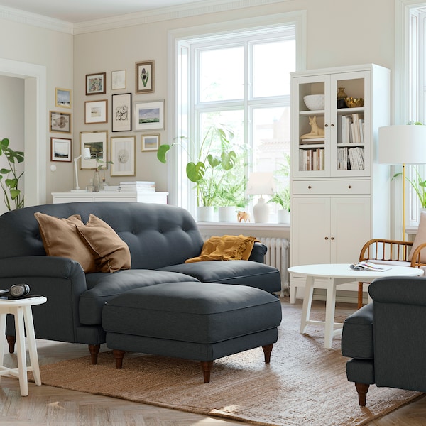 IKEA ESSEBODA ottoman Knäbäck Anthracite / Brown, Ikea Ireland | 3725QUDBF