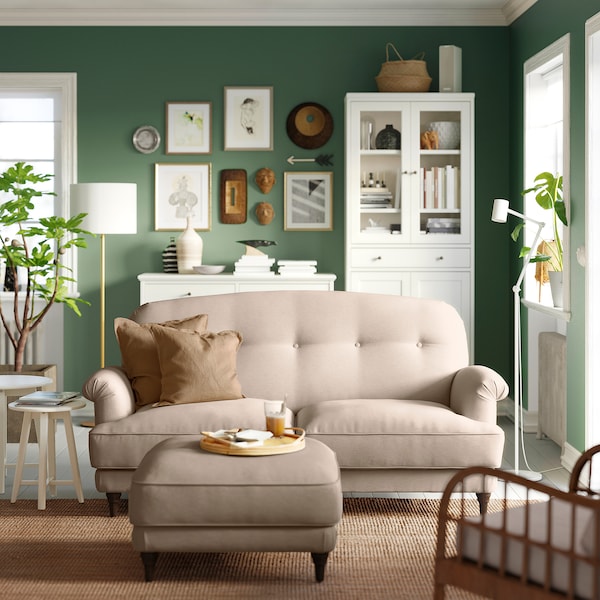 IKEA ESSEBODA ottoman Knäbäck Light Beige / Brown, Ikea Ireland | 0596BPZGS