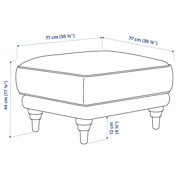 IKEA ESSEBODA ottoman Knäbäck Light Beige / Brown, Ikea Ireland | 0596BPZGS