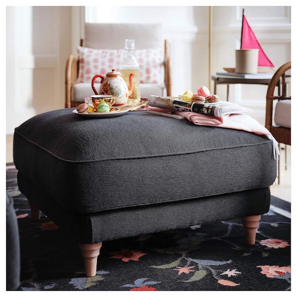 IKEA ESSEBODA ottoman Knäbäck / Anthracite Birch, Ikea Ireland | 0861KDNGQ