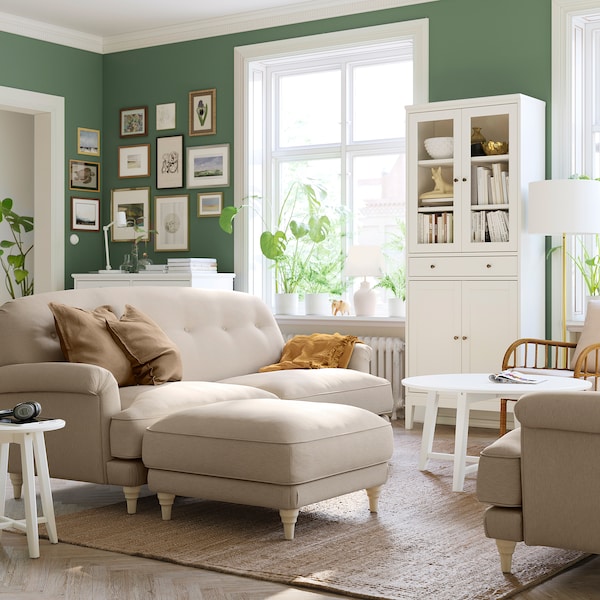 IKEA ESSEBODA ottoman Knäbäck / Light Beige Birch, Ikea Ireland | 5913AVGTN