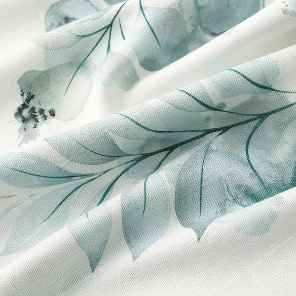 IKEA EVERESTBJÖRK curtains, 1 pair, floral pattern, 57x98 in, Ikea Ireland | 2654UJBKC