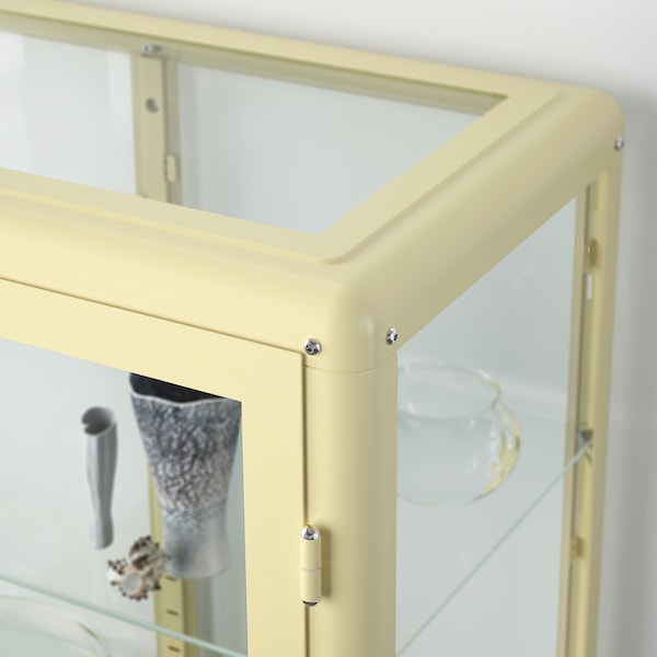 IKEA FABRIKÖR Glass-door cabinet, 31 7/8x44 1/2 in Light Yellow, Ikea Ireland | 9705BUHVN
