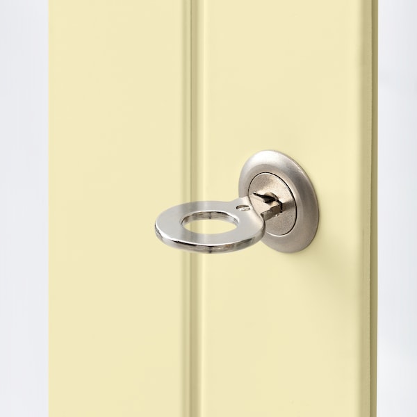 IKEA FABRIKÖR Glass-door cabinet, 31 7/8x44 1/2 in Light Yellow, Ikea Ireland | 9705BUHVN
