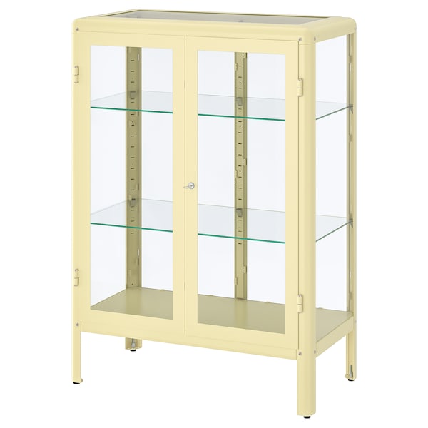 IKEA FABRIKÖR Glass-door cabinet, 31 7/8x44 1/2 in Light Yellow, Ikea Ireland | 9705BUHVN