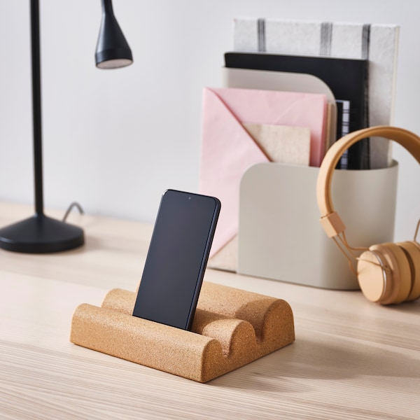 IKEA FAGNING holder for mobile phone/tablet, cork, Ikea Ireland | 6042SCAPH