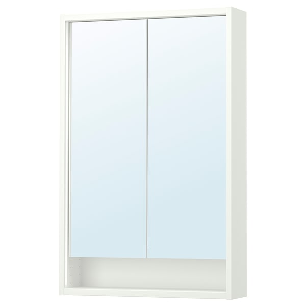 IKEA FAXÄLVEN mirror cabinet w built-in lighting, 24x6x37 in White, Ikea Ireland | 0382SJCXZ