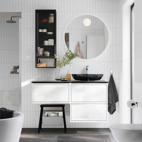 IKEA FAXÄLVEN mirror with built-in lighting, 31 1/2 in, Ikea Ireland | 0192UZTKW