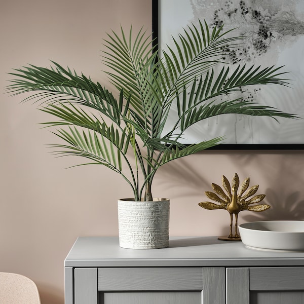 IKEA FEJKA artificial potted plant, indoor/outdoor, 4 ¾ in Areca Palm, Ikea Ireland | 6932SPOXD