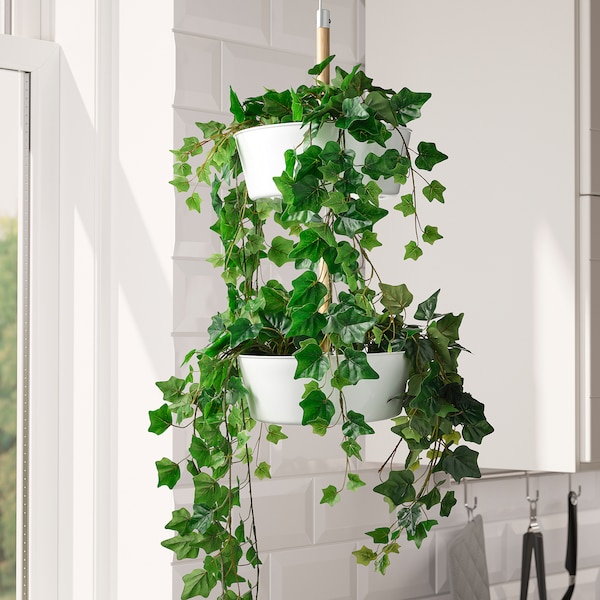 IKEA FEJKA artificial potted plant, indoor/outdoor, 4 ¾ in Hanging Ivy, Ikea Ireland | 0547OKWAQ