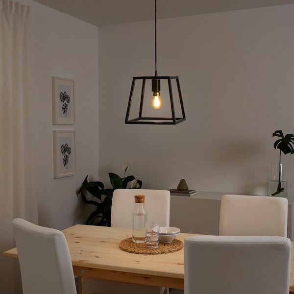 IKEA FELSISK pendant lamp, black, 10 in, Ikea Ireland | 6845OEFKY