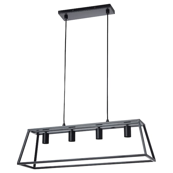 IKEA FELSISK pendant lamp with 4 lamps, black, 32 in, Ikea Ireland | 3420WXCPD