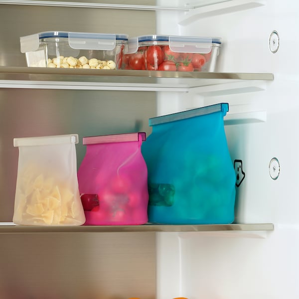 IKEA FILFISK 3-piece resealable bag set, multicolor, 1.1/1.3/2.6 qt, Ikea Ireland | 4310PDYJL