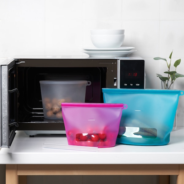 IKEA FILFISK 3-piece resealable bag set, multicolor, 1.1/1.3/2.6 qt, Ikea Ireland | 4310PDYJL