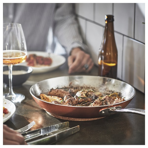 IKEA FINMAT frying pan, copper/stainless steel, 11 in, Ikea Ireland | 4061XSZTG
