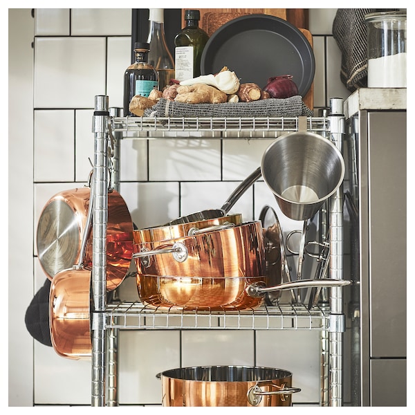 IKEA FINMAT sauté pan with lid, copper/stainless steel, 10 in, Ikea Ireland | 3408QFTPI