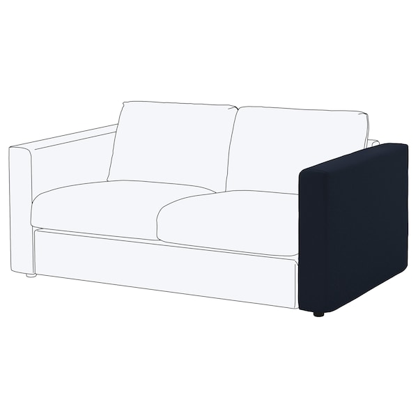 IKEA FINNALA Cover for armrest Orrsta Black / Blue, Ikea Ireland | 0376YUXRP