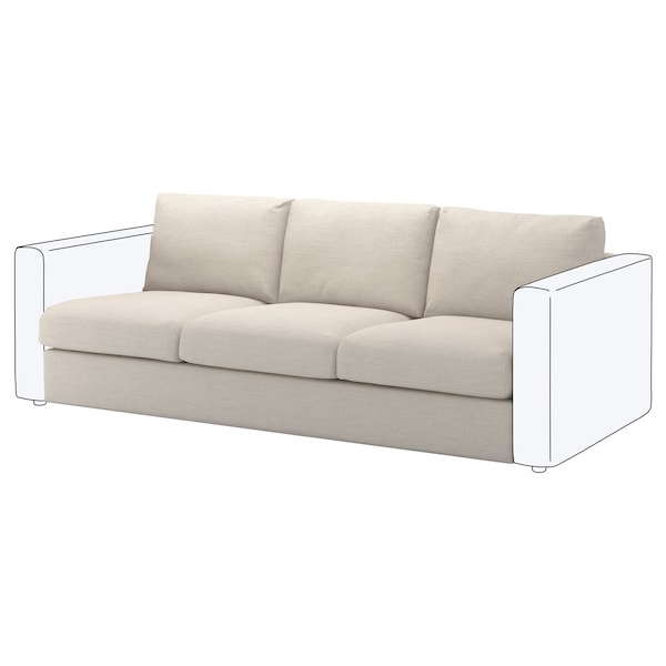 IKEA FINNALA Cover for sofa section Gunnared Beige, Ikea Ireland | 5427EDAGX