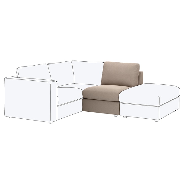 IKEA FINNALA cover for 1-seat section Tallmyra Beige, Ikea Ireland | 5076AYUIR