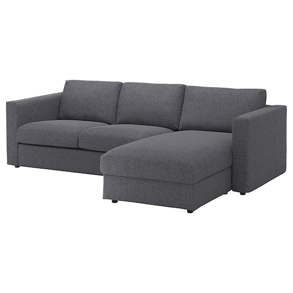 IKEA FINNALA cover for 4-seat sectional Gunnared Medium Gray, Ikea Ireland | 5469SMLJB