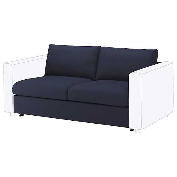 IKEA FINNALA cover for loveseat sleeper section Orrsta Black / Blue, Ikea Ireland | 2938LFPXS