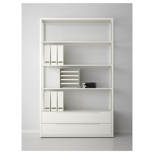 IKEA FJÄLKINGE Chest of drawers with 2 drawers, white, 46 1/2 in, Ikea Ireland | 4621PAWBH
