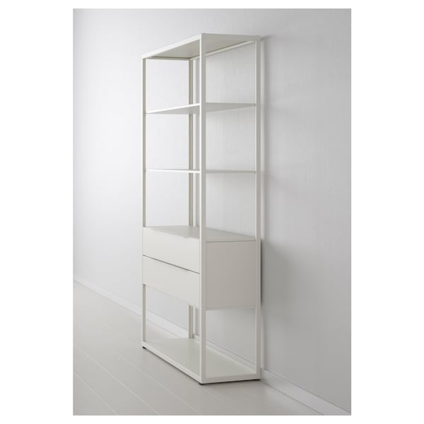 IKEA FJÄLKINGE Chest of drawers with 2 drawers, white, 46 1/2 in, Ikea Ireland | 4621PAWBH