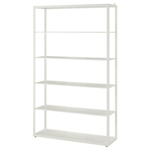 IKEA FJÄLKINGE Shelf unit, white, 46 1/2x76 in, Ikea Ireland | 7398ESYIG