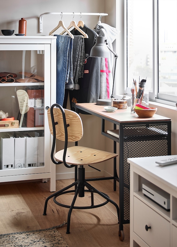 IKEA FJÄLLBO Laptop table, black, 39 3/8x14 1/8 in, Ikea Ireland | 3806WJRQE
