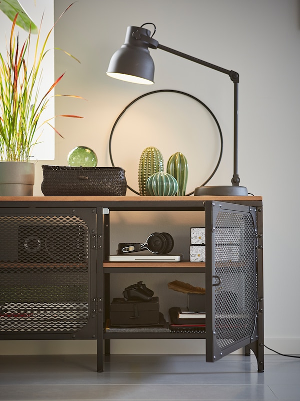 IKEA FJÄLLBO TV unit, black, 59x14 1/8x21 1/4 in, Ikea Ireland | 4028QSTLK