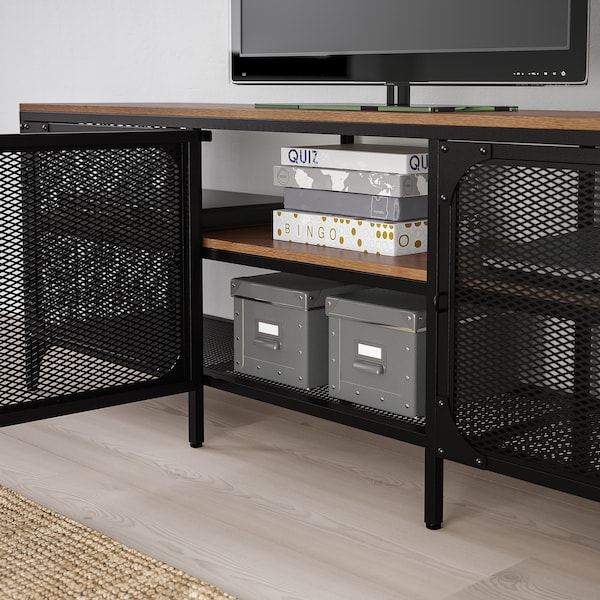 IKEA FJÄLLBO TV unit, black, 59x14 1/8x21 1/4 in, Ikea Ireland | 4028QSTLK