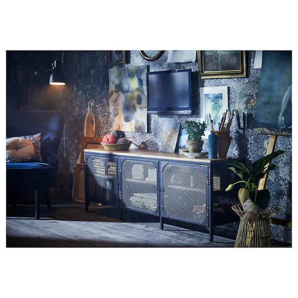 IKEA FJÄLLBO TV unit, black, 59x14 1/8x21 1/4 in, Ikea Ireland | 4028QSTLK