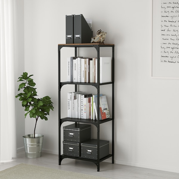 IKEA FJÄLLBO shelf unit, black, 20 1/8x53 1/2 in, Ikea Ireland | 9458SOFGE