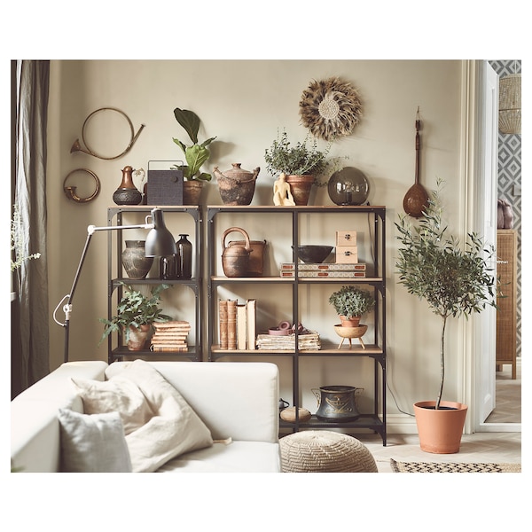 IKEA FJÄLLBO shelf unit, black, 20 1/8x53 1/2 in, Ikea Ireland | 9458SOFGE