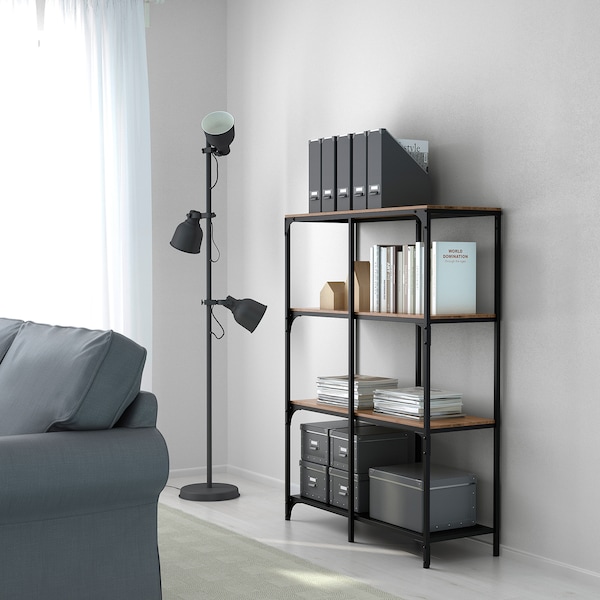 IKEA FJÄLLBO shelf unit, black, 39 3/8x53 1/2 in, Ikea Ireland | 4782HYBWV