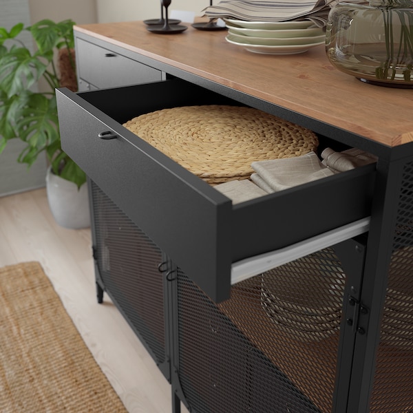 IKEA FJÄLLBO sideboard, black, Ikea Ireland | 1059EIJUK