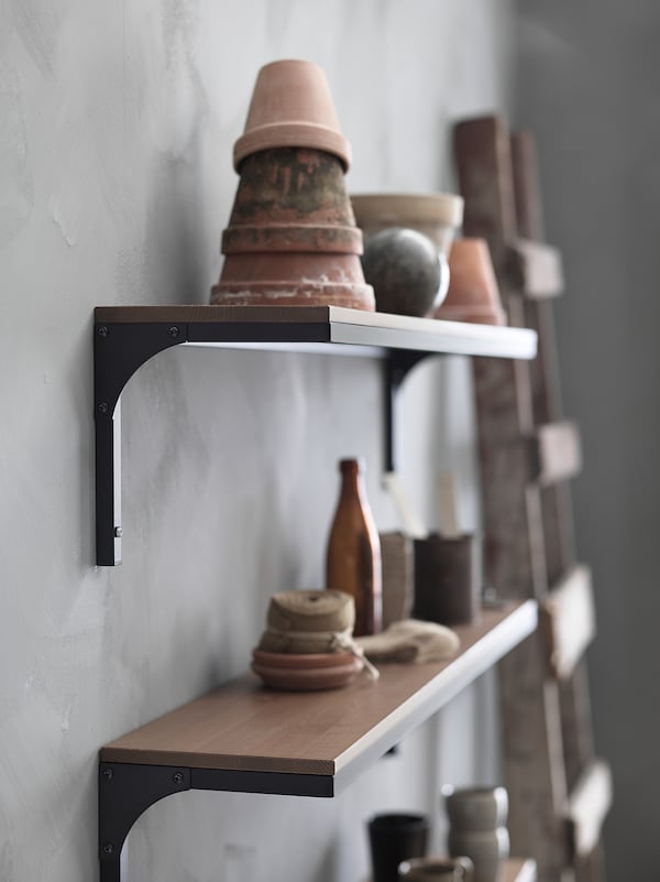 IKEA FJÄLLBO wall shelf, black, 39 3/4x7 7/8 in, Ikea Ireland | 6935CDKFI