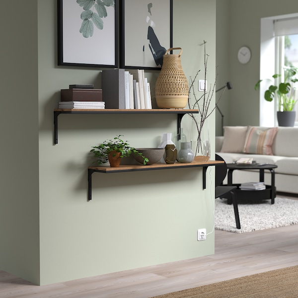 IKEA FJÄLLBO wall shelf combination, black, Ikea Ireland | 0873OYGRT