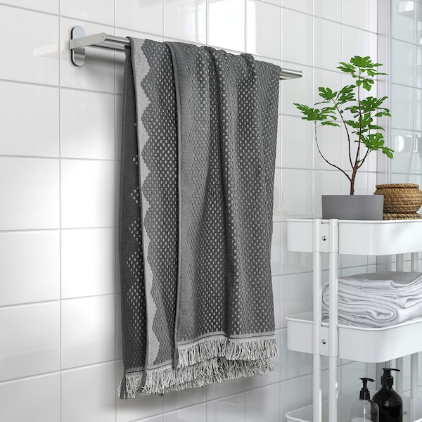 IKEA FJÄLLSTARR bath sheet, 39x59 in Dark Gray, Ikea Ireland | 2916LNRCU